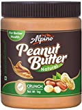Alpino Natural Peanut Butter Crunch 1 KG (Unsweetened / Gluten Free / Non-GMO / Vegan)