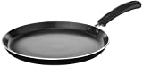 Amazon Brand - Solimo Non-Stick Flat Tawa, 25cm (Induction and Gas Compatible), Black