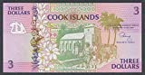 Arunrajsofia Cook Islands 3 Dollars Note Rare UNC