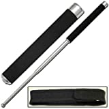 Snippy Trekking Poles/Sticks for Walking, Outdoor Activities, Hiking & Skiing, Collapsible & Expandable, 100% Durable Made of Heavy Duty Steel with Rubber Grip 24 inches [Free Holding Pouch]