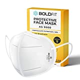 Boldfit N95 mask for face (Pack of 5) Anti Pollution, protective. Third Party Tested by manufacturer at SGS & Ministry of Textiles