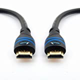 BlueRigger High Speed HDMI Cable with Ethernet - Supports 3D, 4K 60Hz, Audio Return - Latest Version (6.6 Feet / 2 Meters)