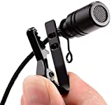 boka LXCN 3.5 mm Clip Collar Mike for Voice Recording, Mobile, Pc, Laptop, Android Smartphones, DSLR Camera (Black)
