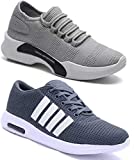 WORLD WEAR FOOTWEAR Men's Multicolored Running Shoes - 8 UK (Set of 2 Pairs)