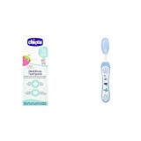 Chicco Toothpaste (Strawberry), 50 ml & Chicco Toothbrush,6-36 Months (Blue)