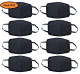 Clymb Anti Pollution Dust Protection Half Face Mask Bike Riding mask (Black, Pack Of 8)