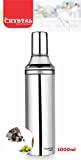 Crystal Stainless SteelÂ OilÂ Pourer/Dispenser, 1 Litre, Silver