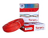 Dâ€™Makâ„¢ Toran PVC Insulated Wire and Single Core Flexible Copper Wires and Cables for Domestic/Industrial Electric | Home Electric Wire | 90 Mtr Coil | | Electrical Wire | (2.5 SQ/MM, Red)