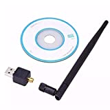 Dabster 900Mbps USB WiFi Dongle 900Mbps Wireless Adapter 802.11N/G/B with Antenna