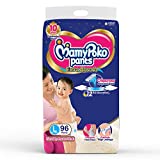 MamyPoko Pants Extra Absorb Diapers Monthly Pack, Large (Pack of 96)