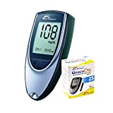 Dr. Morepen BG-03 Gluco One Glucometer, 25 Strips (Multicolor)