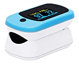 ELKO EL-560 FDA Approved Finger Tip Pulse Oximeter with Oxygen Saturation, Pulse Rate & Perfusion Index (Blue)