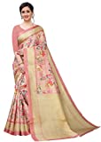 BHAKARWADi Women's Khadi Silk Saree With Blouse Piece (sarees for women RUC-321-Pink_Pink)