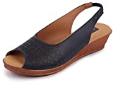 BATA Women's Blue Fashion Sandal - 5 UK