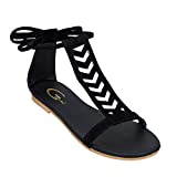 GIBELLE Women's Black Fashion Sandal - 7 UK