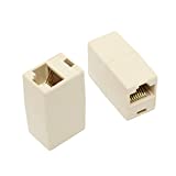 Fedus RJ45 8P8C Female to Female Network LAN Cable Coupler Adapter Connector - Pack of 2