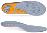 FOVERA Gel Insoles - Shoe Inserts for Walking, Running, Hiking - Full Length Orthotics for All-Day Comfort (Large (Male))