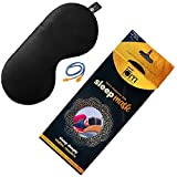 Friends of Meditation 100% Mulberry Silk, Super Smooth Sleep Mask and Blind Fold (Star)