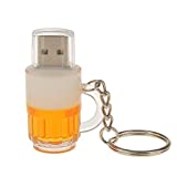 Generic Cartoon Beer Cup Shape Gift Keychain USB Flash Disk PenDrive Memory Stick 4GB