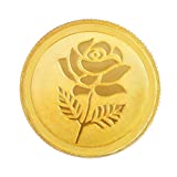 Malabar Gold & Diamonds 24k (999) Rose 10 gm Yellow Gold Coin