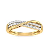 PC Jeweller The Fringe 18KT Yellow Gold and Diamond Ring for Women