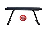 IBS Flat Weight Bench- 200 kg Capacity Utility Exercise Bench for Weight Strength Training, Sit Up Abs Fitness Bench for Full Body Workout of Home Gym
