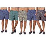 DIGITAL SHOPEE Men's Cotton Shorts Boxers, Pack of 5 (Medium, Multicolour)