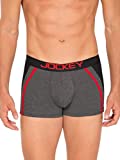 Jockey Men's Trunks (US21-0105-CHAML Charcoal Melange M)