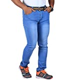 L,Zard Men's Slim Fit Jeans (LJ3127-32_Blue_32W x 33L)