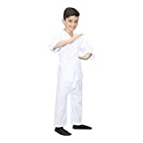 Kaku Fancy Dresses Martial Art Karate Costume -White, 18-20 Years, for Boys & Girls