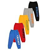 KYDA KIDS Boys' Loose Fit Trackpants (Pack of 5) (KYDA KIDS_5-6Y_Assorted_5-6 Years)