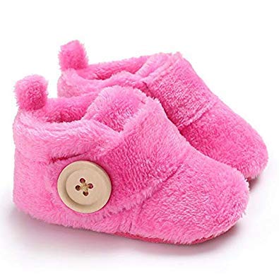 Basics21 Unisex-Child Dark Pink Bootie -3 UK