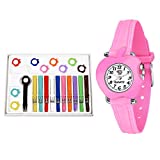 SWADESI STUFF Analogue Girls' Watch (White Dial Assorted Colored Strap)