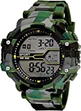 SWADESI STUFF Digital Boys' Watch (Multicolored Dial Green Colored Strap)