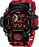 Swadesi Stuff Red Color Army Kids Digital Watch for Boys