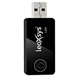 Leoxsys LB9 Bluetooth Audio Music Transmitter for TV Media Player 3.5mm Audio Devices (Black)