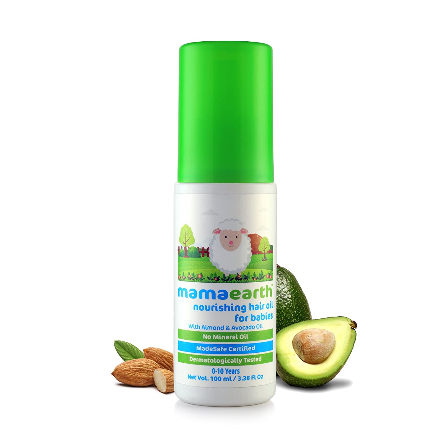 Mamaearth Nourishing Baby Hair Oil with Almond & Avocado, 100ml