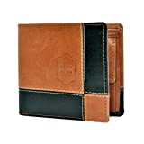 Men Casual Black Shade Genuine Leather Wallet (3 Card Slot)