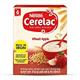 NestlÃ© CERELAC Baby Cereal with Milk, Wheat Apple â€“ From 6 Months, 300g BIB Pack