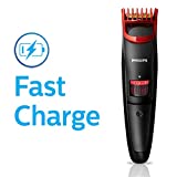 Philips QT4011/15 corded & cordless Titanium blade Beard Trimmer with Fast charge, 20 length settings