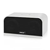 Portable Bluetooth Speaker, iXCC Water Resistant Wireless Bluetooth 4.0 Speaker(10W Acoustic Driver) with Built-in MIC and Aux Input Jack- Silver