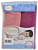 Quick Dry Bed Protector Sheet Small (Orchid and Salmon Rose) - Pack of 2