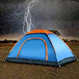 Gnanex Waterproof Portable Multi Colour Picnic Dome Camping Tent for 2/4/6 Person (4 Person Tent)