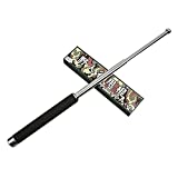 Online Super Deal Inline Super Tactical Stick of Climbing Hiking and Travelling Silver Color 24 Inches with Free Carry Pouch