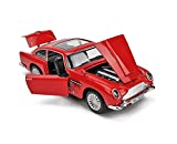 RVM Toys 1:32 Edition Aston Martin DB5 Car Goldfinger 007 James Bond Diecast Toys Models with Openable Doors and Pull Back Action