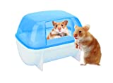 Sage Square Bath Sand Tub for Hamster/Dwarf/Gerbil/Chinchilla/Mice (Random Colour)