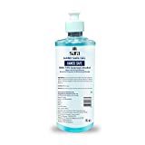 SARA SOUL OF BEAUTY Instant Hand Sanitizer Germ Protection 70% Isopropyl Alcohol Sanitizing Gel Rinse-free Hand Rub Palm Cleanser with Moisturizing Benefits, 500 ml