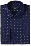Diverse Men's Printed Regular Fit Full Sleeve Cotton Formal Shirt (DVF01F2L01-263-40_Navy_40)
