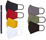 Diverse Cotton Unisex Face Mask â€“ Multicolor, Free Size, Pack of 7