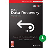 Stellar Data Recovery Software | for Windows | Professional | Recovers Deleted Data, RAW Photos, Videos, Email & Dvd Etc. | 1 PC 1 Year | Email Delivery in 3 Hours - No CD|Download|Genuine Licence